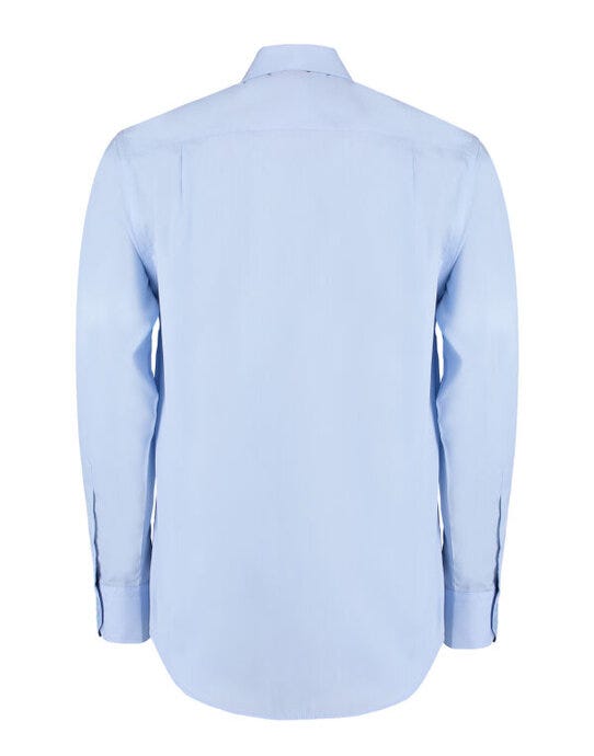 Kustom Kit KK116 Mens LS Non Iron Shirt - Light Blue
