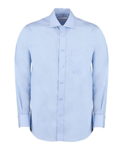 Kustom Kit KK116 Mens LS Non Iron Shirt - Light Blue