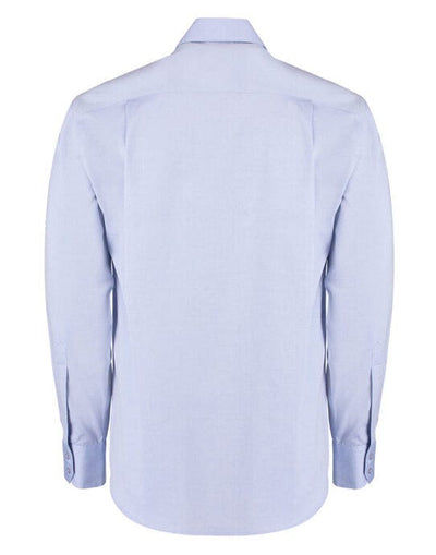 Kustom Kit KK118 Mens LS Premium Oxford Shirt - Light Blue