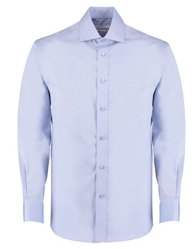 Kustom Kit KK118 Mens LS Premium Oxford Shirt - Light Blue