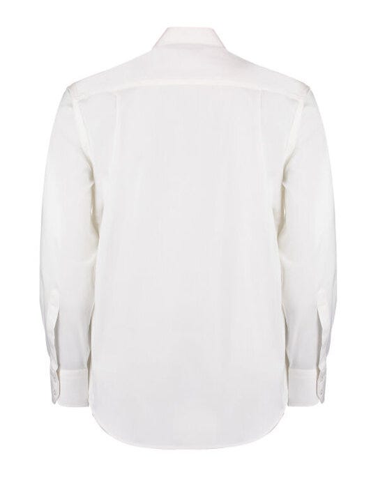 Kustom Kit KK118 Mens LS Premium Oxford Shirt - White