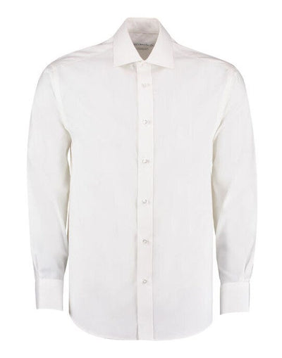 Kustom Kit KK118 Mens LS Premium Oxford Shirt - White