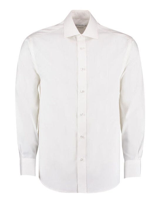 Kustom Kit KK118 Mens LS Premium Oxford Shirt - White