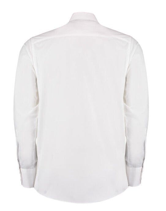 Kustom Kit KK131 Men LS Tailored Busines Shirt - White