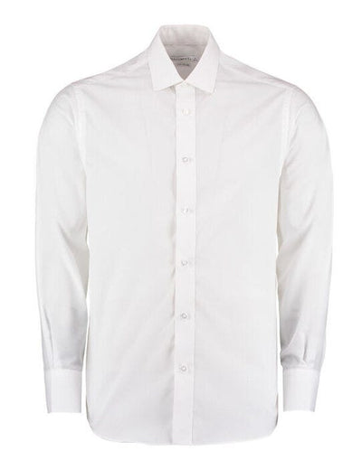Kustom Kit KK131 Men LS Tailored Busines Shirt - White