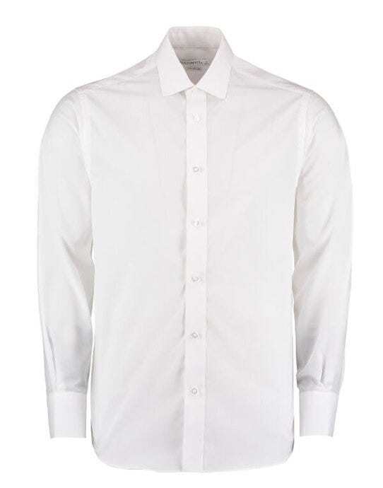 Kustom Kit KK131 Men LS Tailored Busines Shirt - White