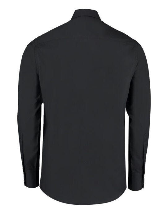 Kustom Kit KK131 Men LS Tailored Busines Shirt - Black