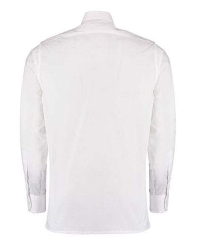 Kustom Kit KK134 Tailored Fit L/S Pilot Shirt - White