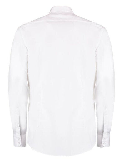 Kustom Kit KK139 Men LS Slim Oxford Twil Shirt - White