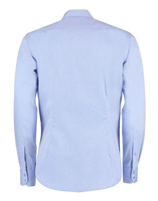 Kustom Kit KK139 Men LS Slim Oxford Twil Shirt - Light Blue