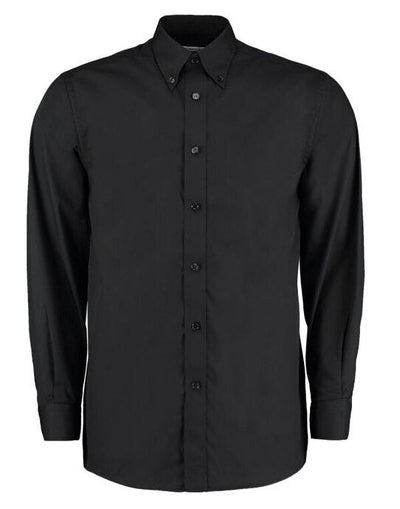 Kustom Kit KK140 Mens LS Workforce Shirt - Black
