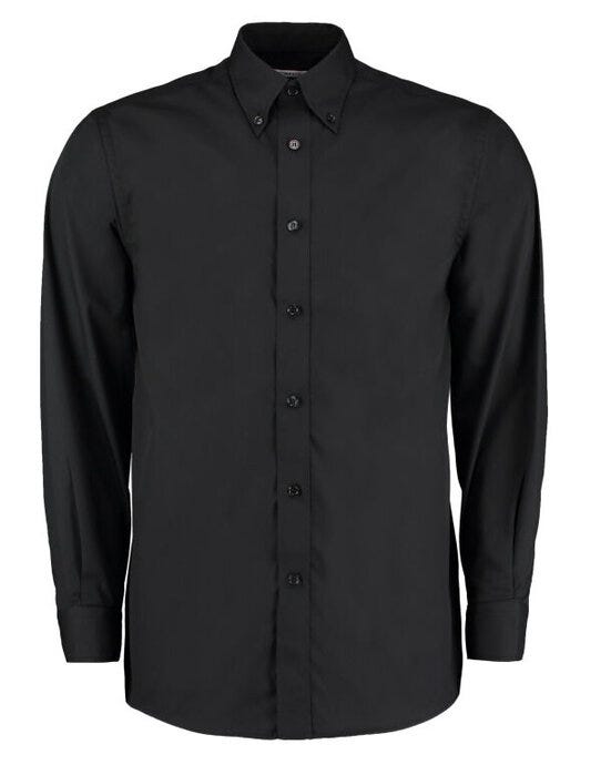 Kustom Kit KK140 Mens LS Workforce Shirt - Black