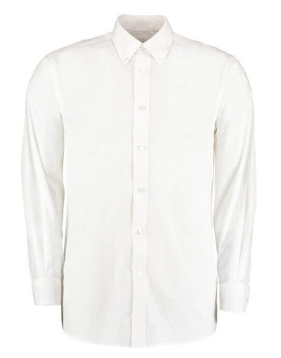 Kustom Kit KK140 Mens LS Workforce Shirt - White