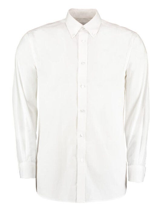 Kustom Kit KK140 Mens LS Workforce Shirt - White