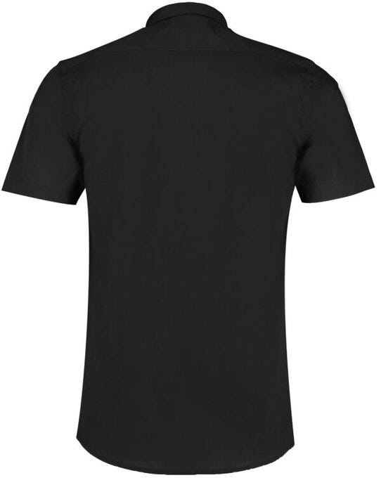 Kustom Kit KK141 Mens SS Tailored Poplin Shirt - Black
