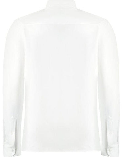 Kustom Kit KK143 Mens LS Superwash Pique Shirt - White