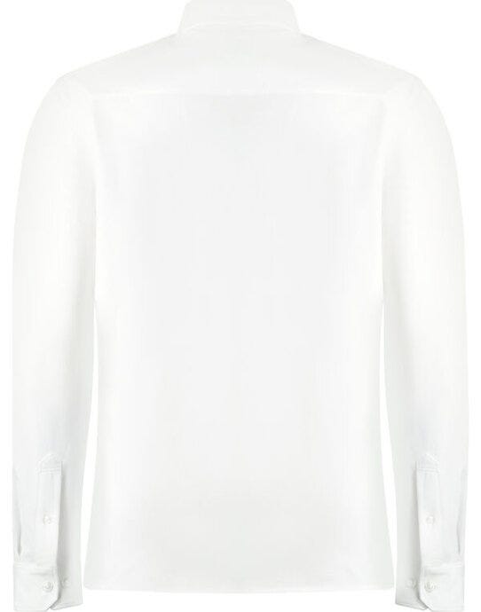 Kustom Kit KK143 Mens LS Superwash Pique Shirt - White