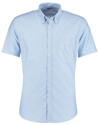Kustom Kit KK183 Mens SS Slim Workwear Shirt - Light Blue