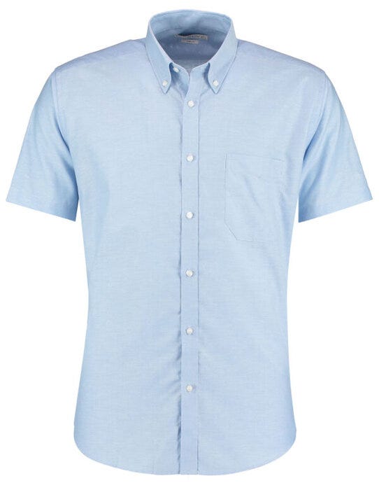 Kustom Kit KK183 Mens SS Slim Workwear Shirt - Light Blue