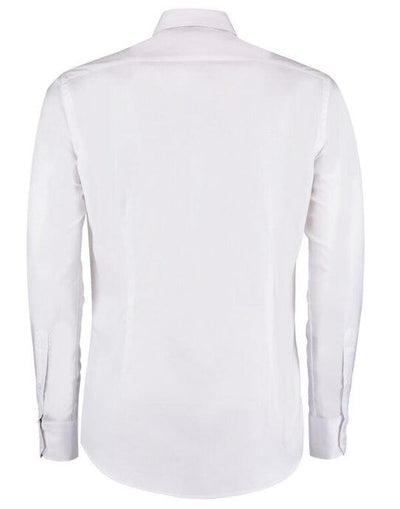 Kustom Kit KK184 Mens LS Slim Workwear Shirt - White