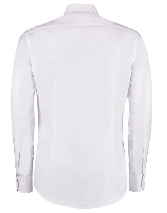 Kustom Kit KK184 Mens LS Slim Workwear Shirt - White