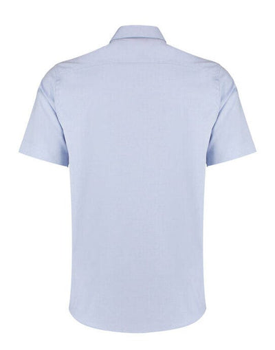 Kustom Kit KK187 Mens SS Tailored Oxford Shirt - Light Blue