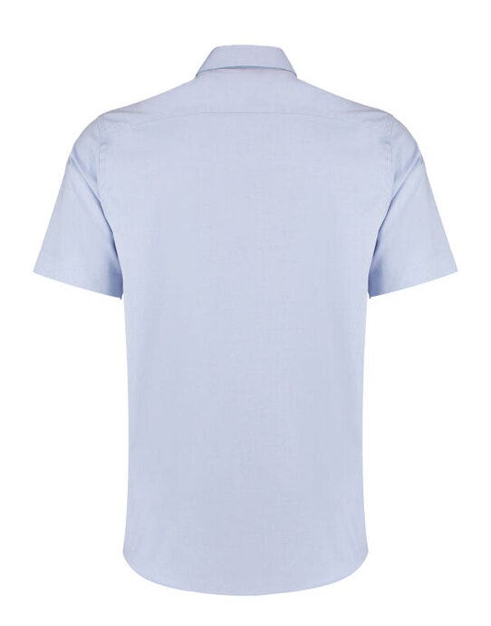 Kustom Kit KK187 Mens SS Tailored Oxford Shirt - Light Blue