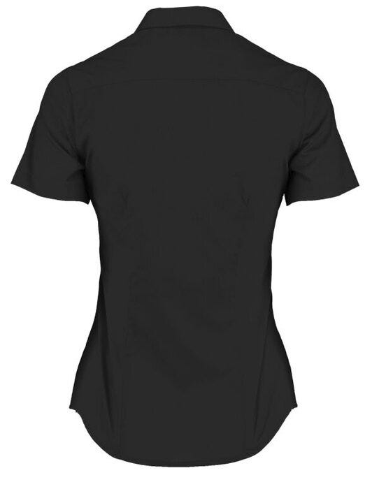 Kustom Kit KK241 Lady SS Tailored Poplin Shirt - Black