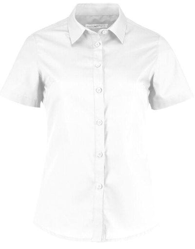 Kustom Kit KK241 Lady SS Tailored Poplin Shirt - White