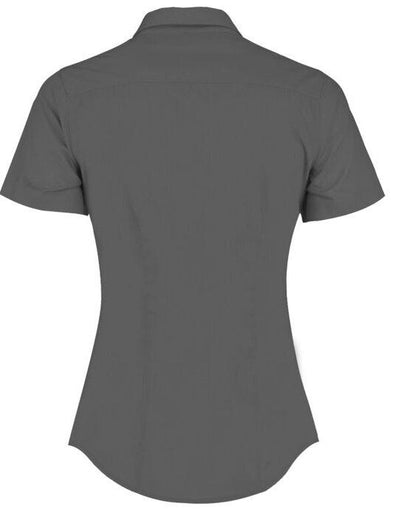 Kustom Kit KK241 Lady SS Tailored Poplin Shirt - Graphite
