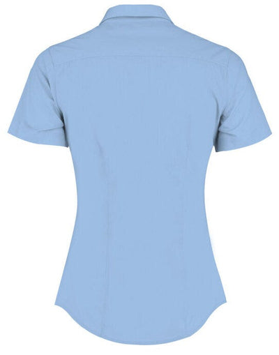 Kustom Kit KK241 Lady SS Tailored Poplin Shirt - Light Blue