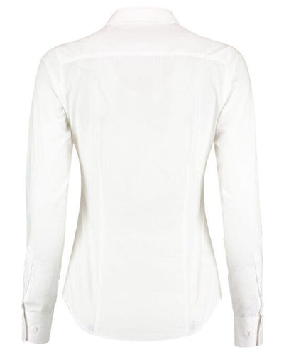 Kustom Kit KK242 Lady LS Tailored Poplin Shirt - White