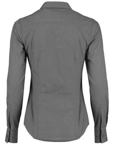 Kustom Kit KK242 Lady LS Tailored Poplin Shirt - Graphite