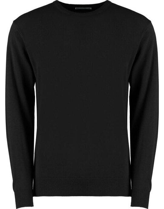 Kustom Kit KK253 Men Arundel Crew Neck Sweater - Black