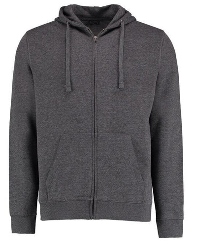Kustom Kit KK303 Mens Superwash Zipped Hoodie - Dark Grey Marl
