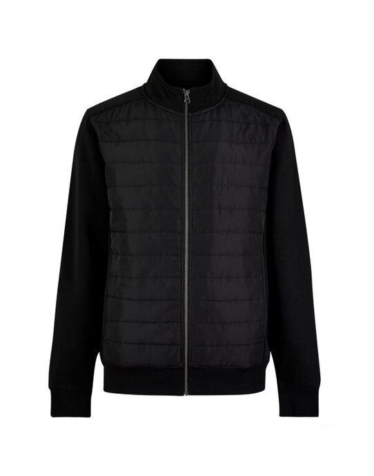 Kustom Kit KK331 Quilted Full Zip Sweatshirt - Black