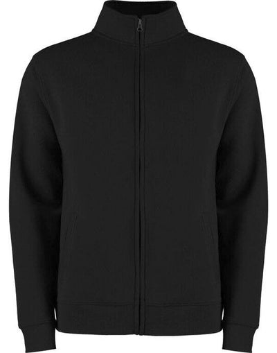 Kustom Kit KK334 Mens Regular Fit Zipped Sweat - Black