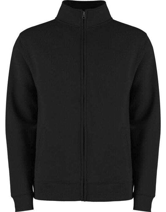 Kustom Kit KK334 Mens Regular Fit Zipped Sweat - Black