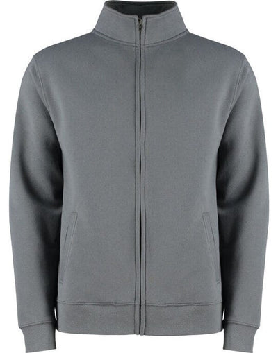 Kustom Kit KK334 Mens Regular Fit Zipped Sweat - Dark Grey