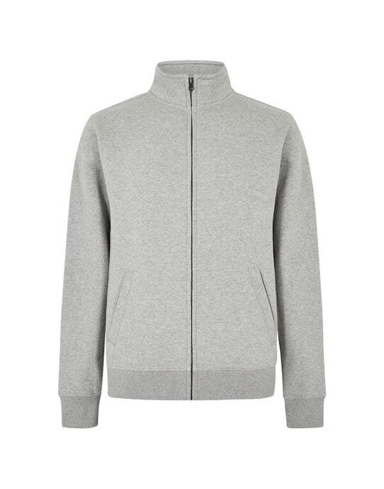 Kustom Kit KK334 Mens Regular Fit Zipped Sweat - Heather Grey