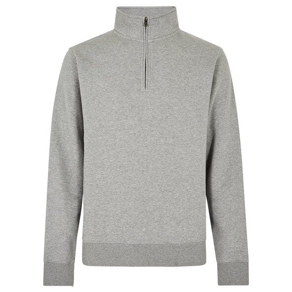 Kustom Kit KK335 Mens Regular 1/4 Zip Sweat - Heather Grey