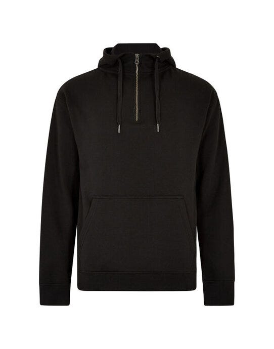 Kustom Kit KK336 Regular Fit 1/4 Zip Hoodie - Black