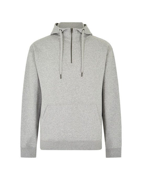 Kustom Kit KK336 Regular Fit 1/4 Zip Hoodie - Heather Grey