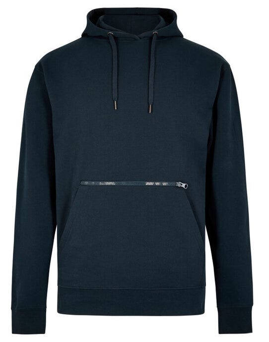 Kustom Kit KK338 Regular Fit Pique Hoodie - Navy