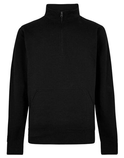 Kustom Kit KK339 1/4 Zip Pique Sweatshirt - Black