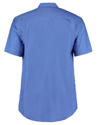 Kustom Kit KK350 Men SS Classic Workwear Shirt - Italian Blue