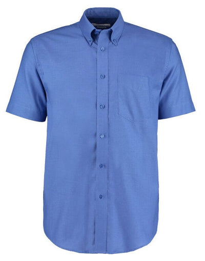 Kustom Kit KK350 Men SS Classic Workwear Shirt - Italian Blue