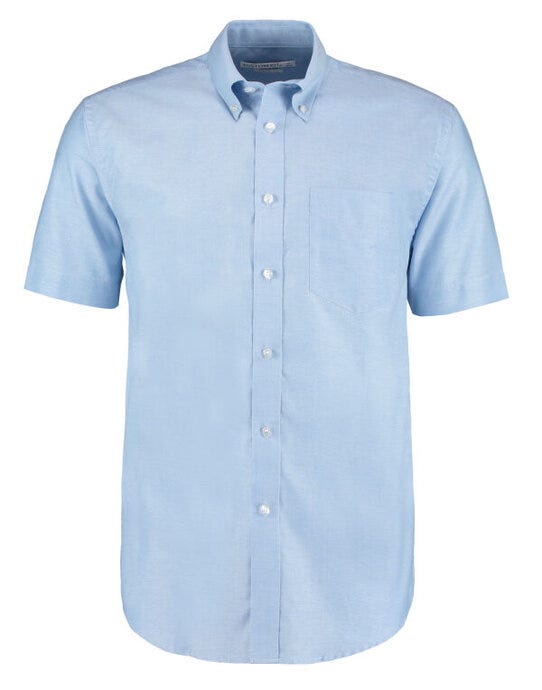 Kustom Kit KK350 Men SS Classic Workwear Shirt - Light Blue