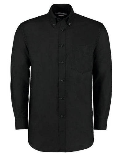 Kustom Kit KK351 Men LS Classic Workwear Shirt - Black
