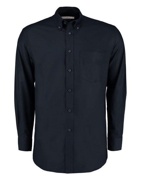 Kustom Kit KK351 Men LS Classic Workwear Shirt - French Navy